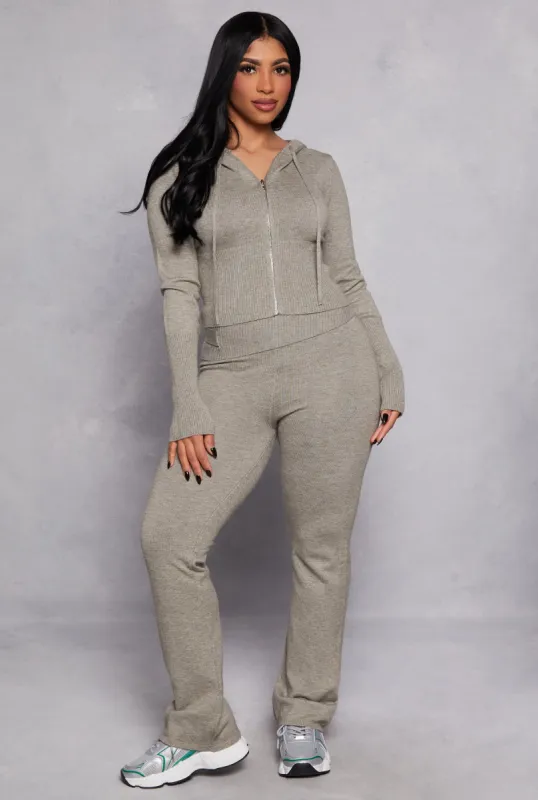 Ribbed Knit Foldover Pants sold by Rainbow