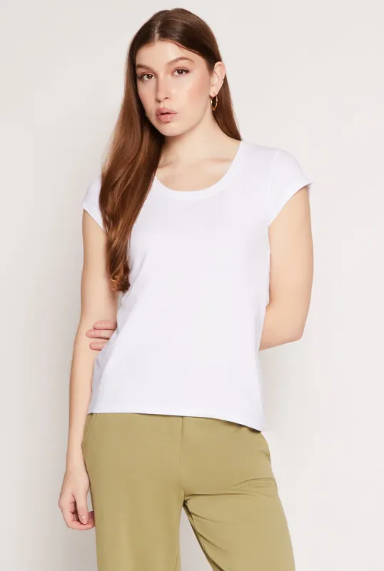 Short Sleeve Scoop Neck T Shirt sold by Rainbow