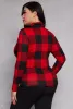 Plus Size Buffalo Plaid Mock Neck Top sold by Rainbow