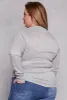 Plus Size Brushed Ribbed Knit V Neck Top sold by Rainbow