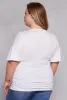 Plus Size Criss Cross V Neck Flutter Sleeve Top sold by Rainbow