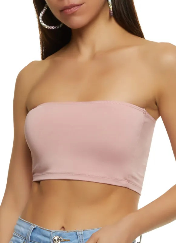 Solid Spandex Tube Top sold by Rainbow