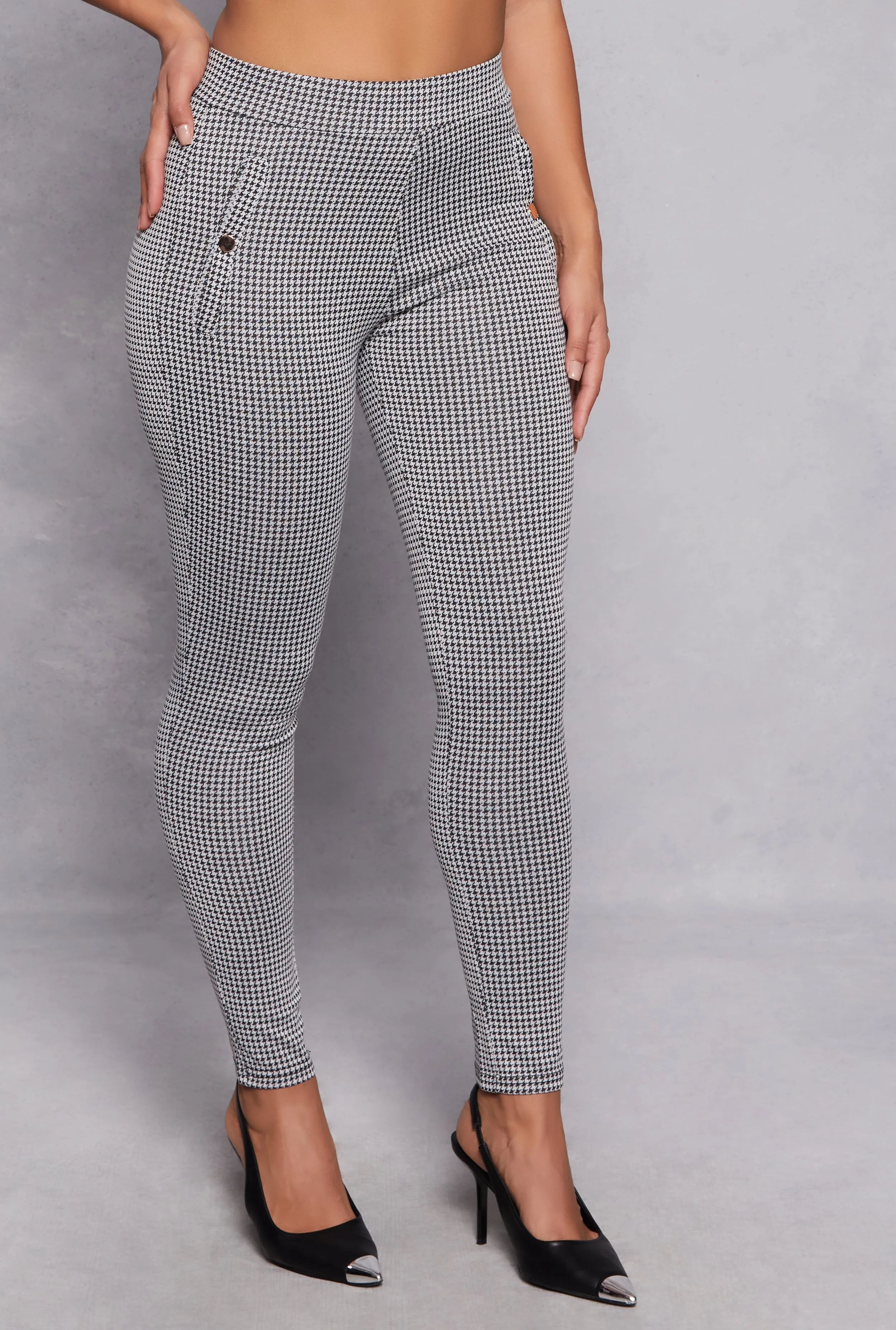 Houndstooth Skinny Leg Dress Pants sold by Rainbow product image thumbnail 2