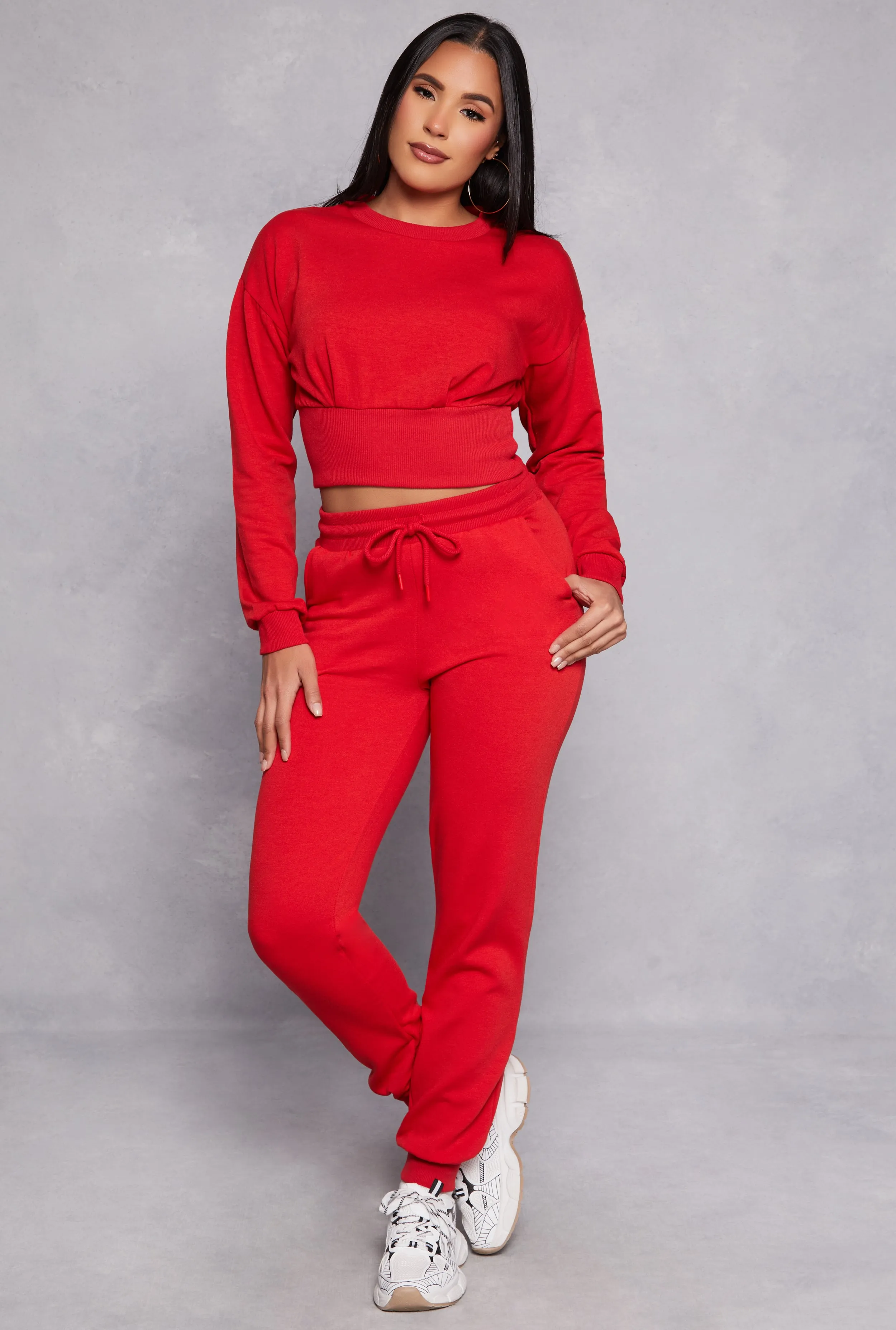 High Waist Drawstring Pocket Joggers sold by Rainbow