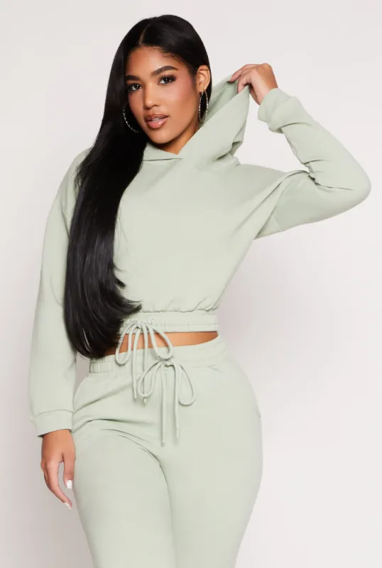 Iris Hooded Cropped Sweatshirt sold by Rainbow