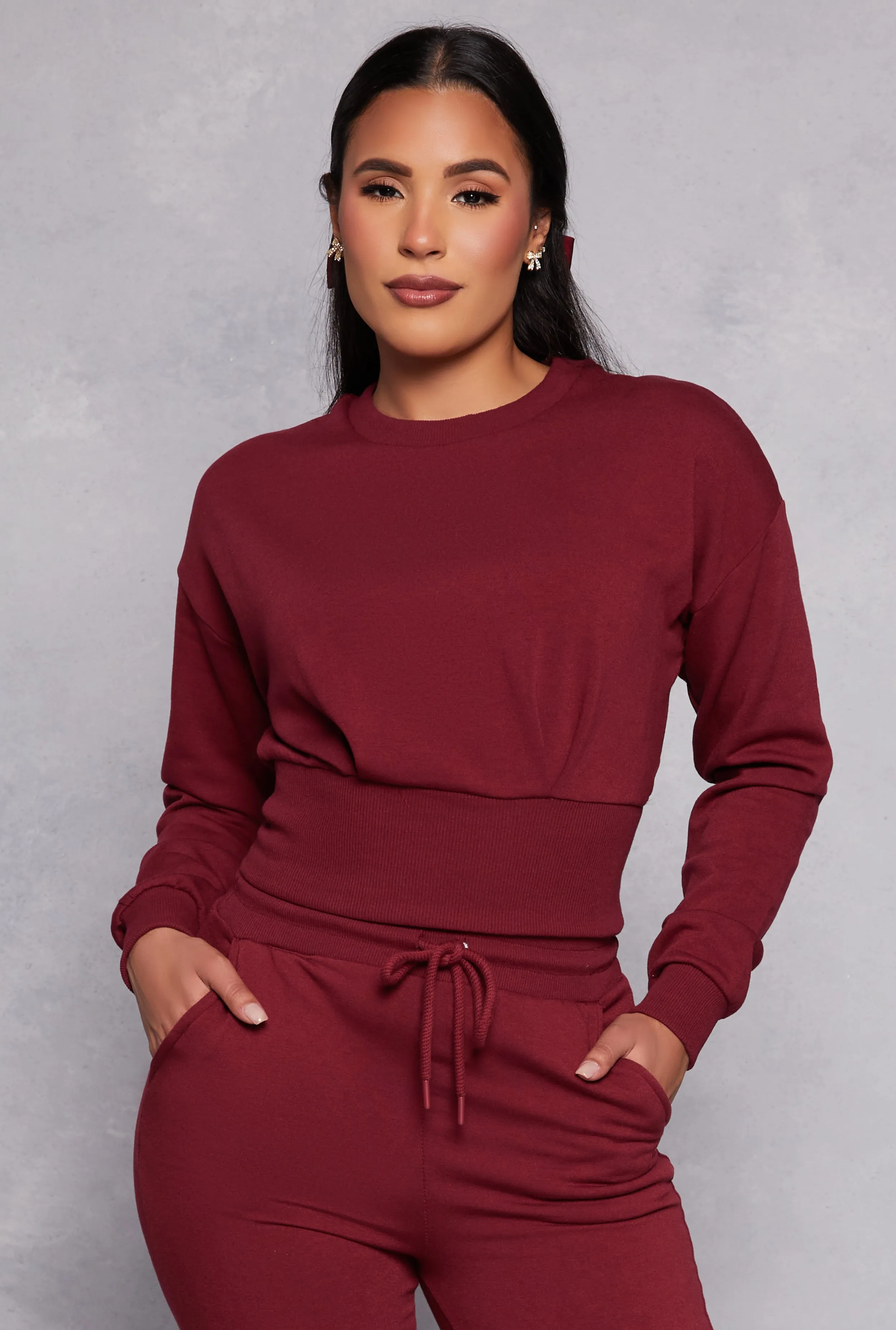 Crew Neck Cropped Sweatshirt sold by Rainbow