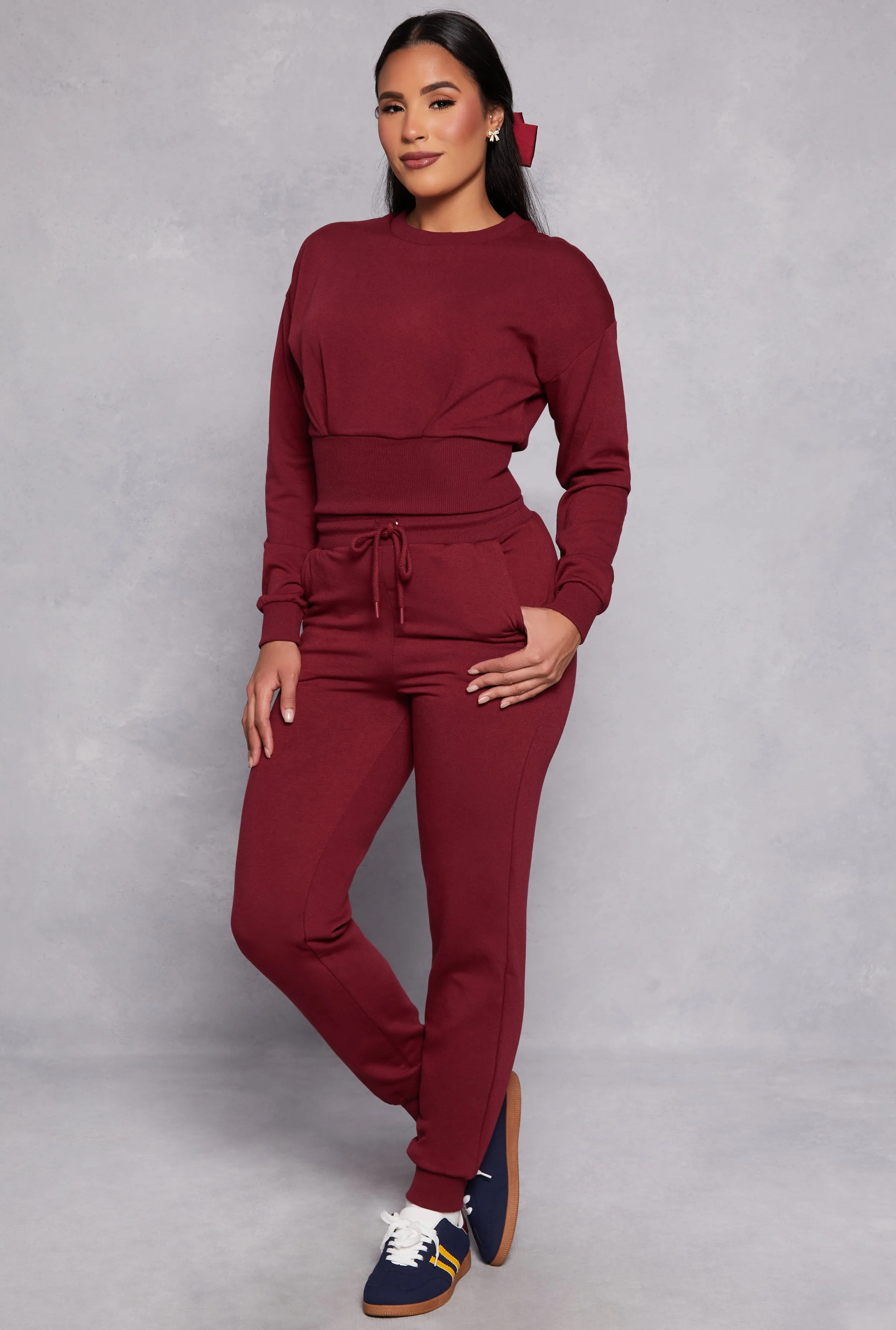 Crew Neck Cropped Sweatshirt sold by Rainbow product image thumbnail 2