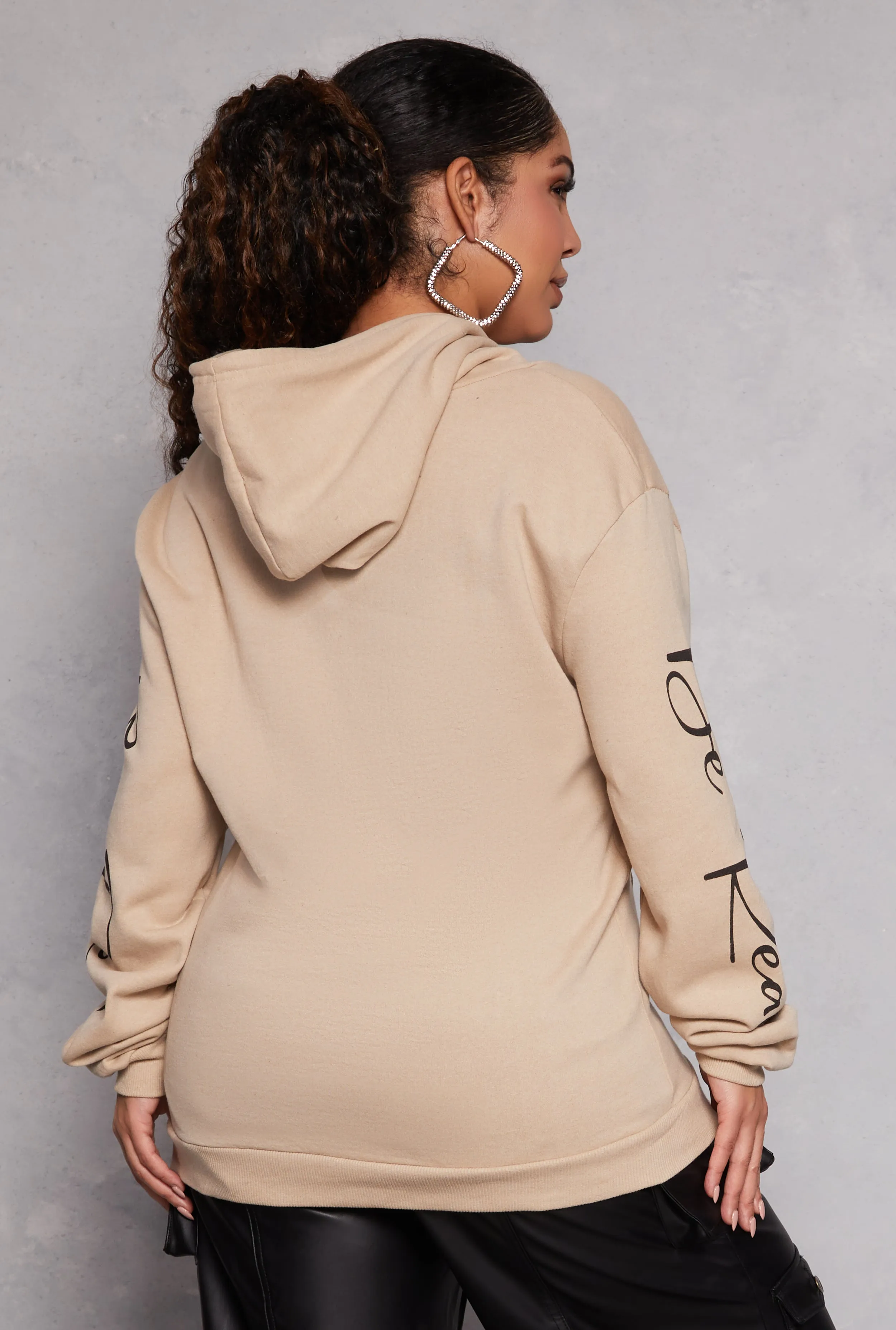 Plus Size Be Real Graphic Pullover Hoodie sold by Rainbow product image thumbnail 3