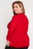 Plus Size Soft Knit Ruched Mock Neck Top sold by Rainbow