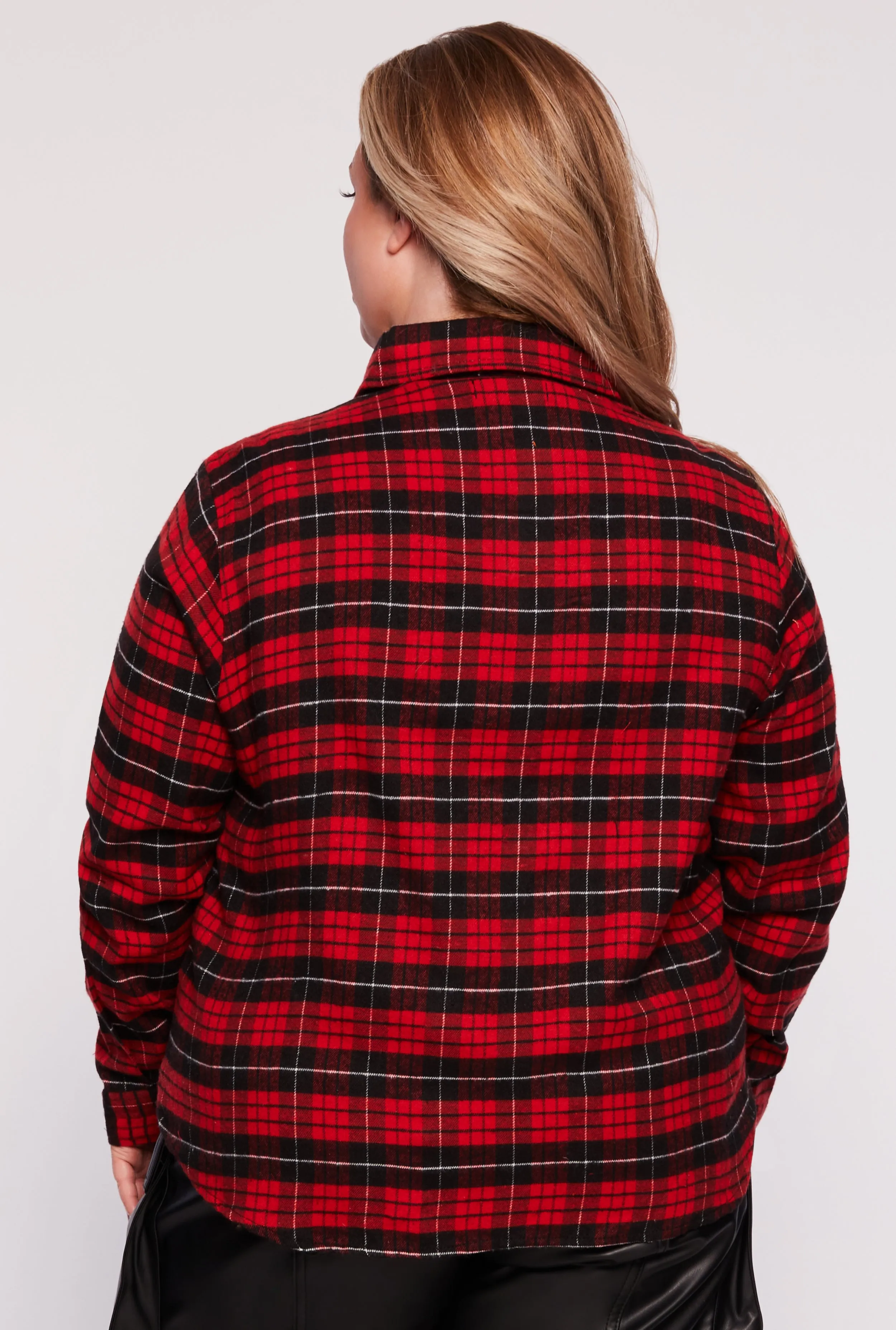 Plus Size Plaid Shirt sold by Rainbow product image thumbnail 3