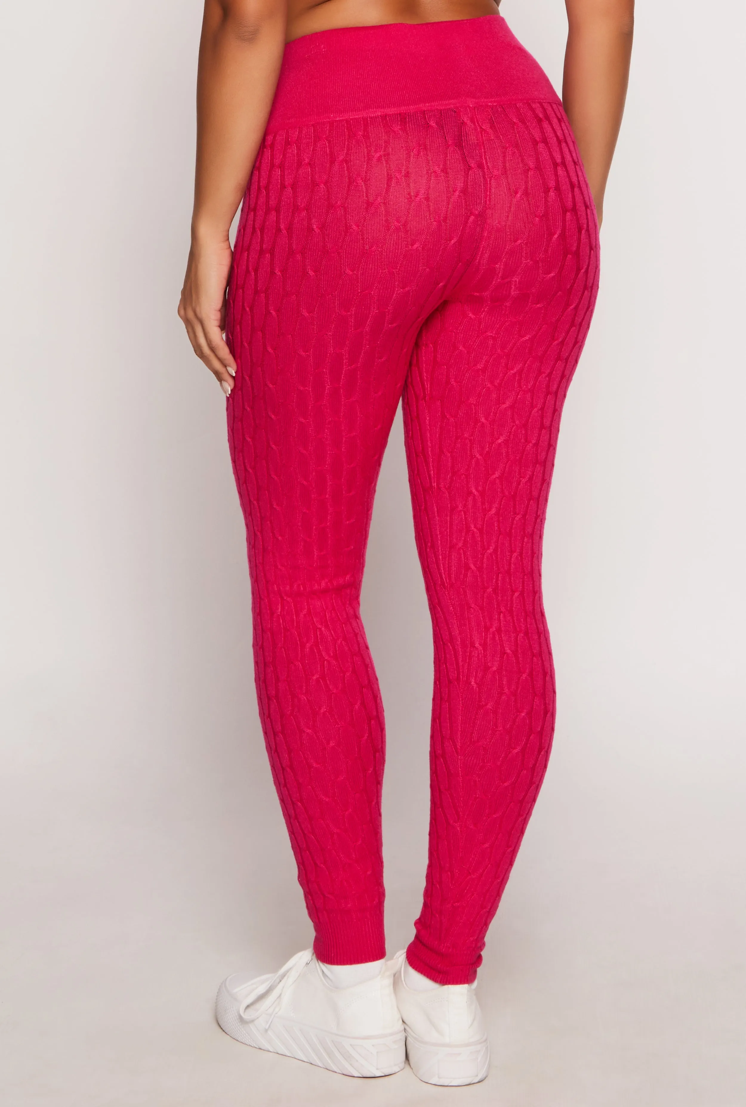 Daisy Cable Knit High Waist Leggings sold by Rainbow product image thumbnail 3