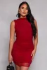 Haute Monde Mesh Rushed Dress sold by Rainbow