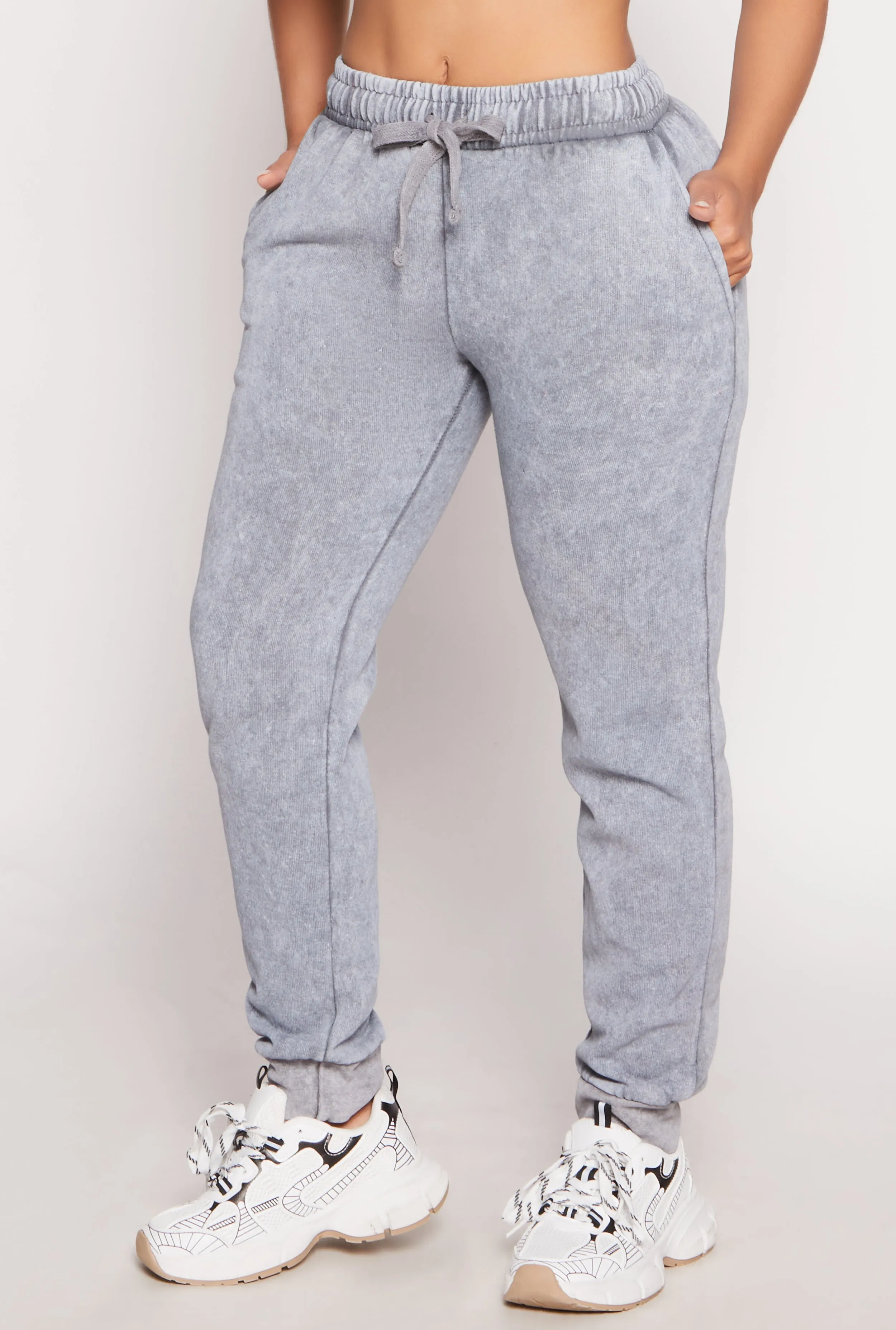 Fleece Acid Wash Drawstring Joggers sold by Rainbow product image thumbnail 2