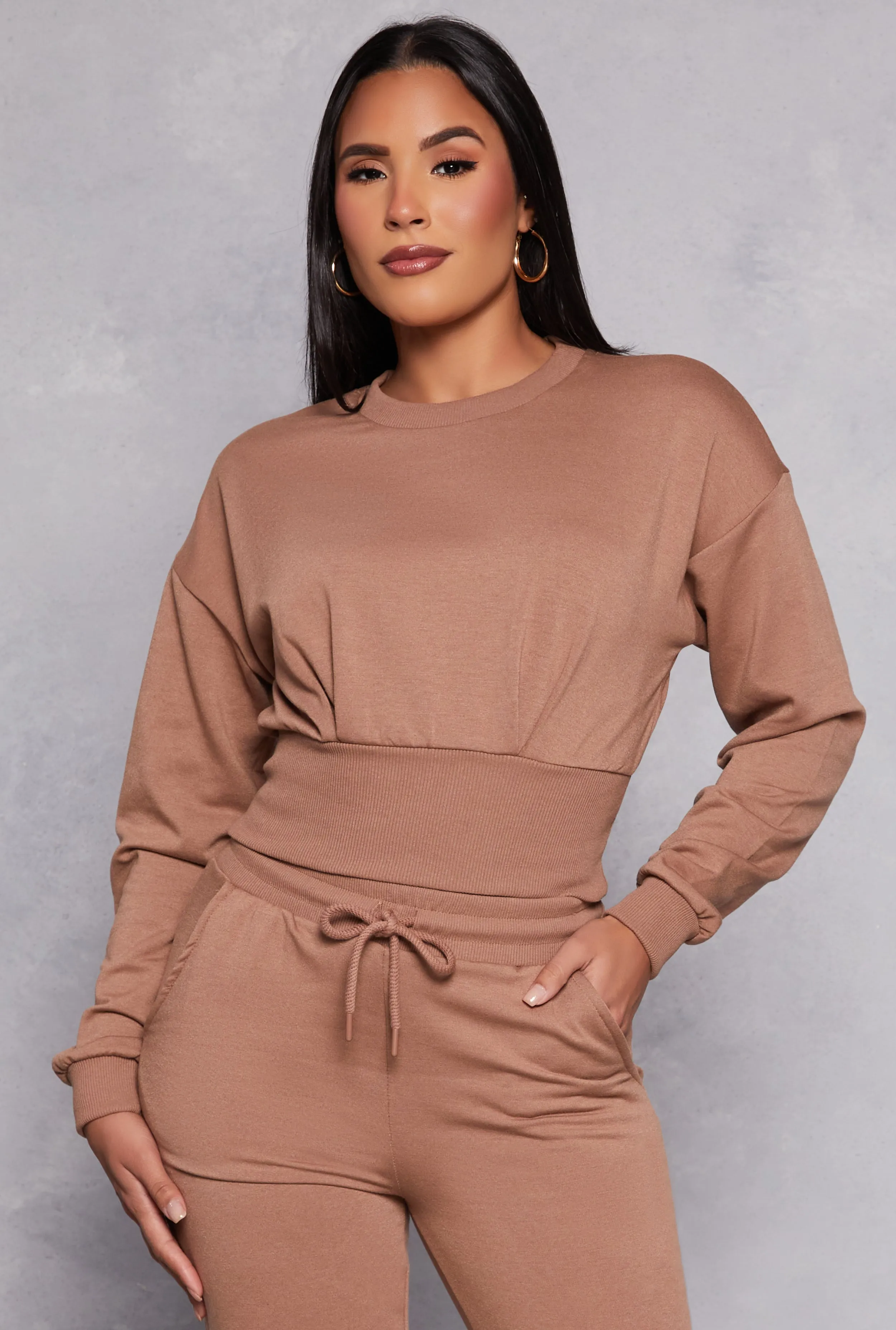 Crew Neck Cropped Sweatshirt sold by Rainbow