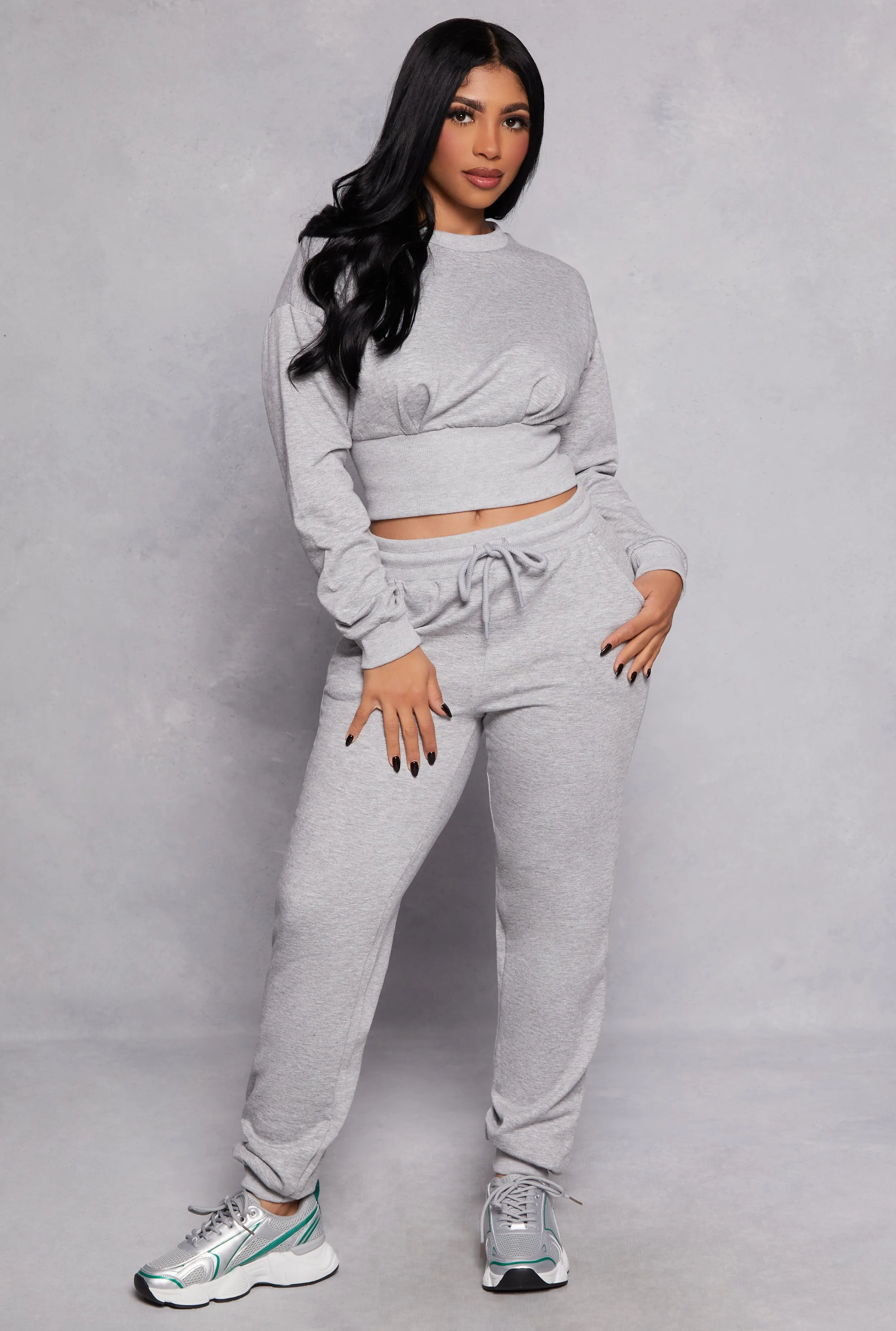 Crew Neck Cropped Sweatshirt sold by Rainbow product image thumbnail 2