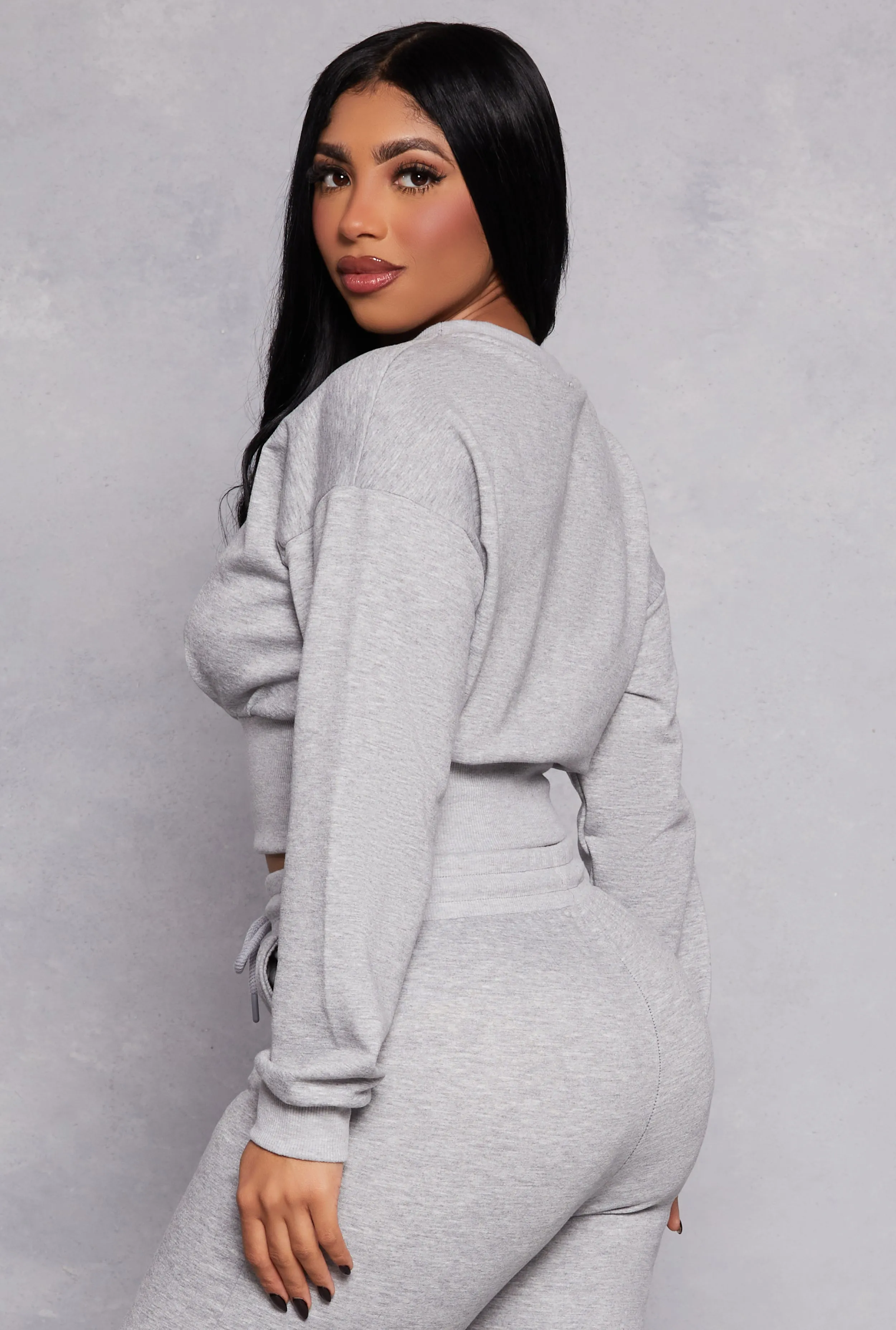 Crew Neck Cropped Sweatshirt sold by Rainbow product image thumbnail 3