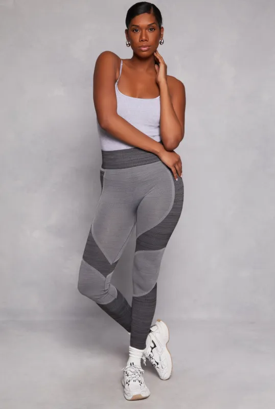 Two Tone High Waist Leggings sold by Rainbow