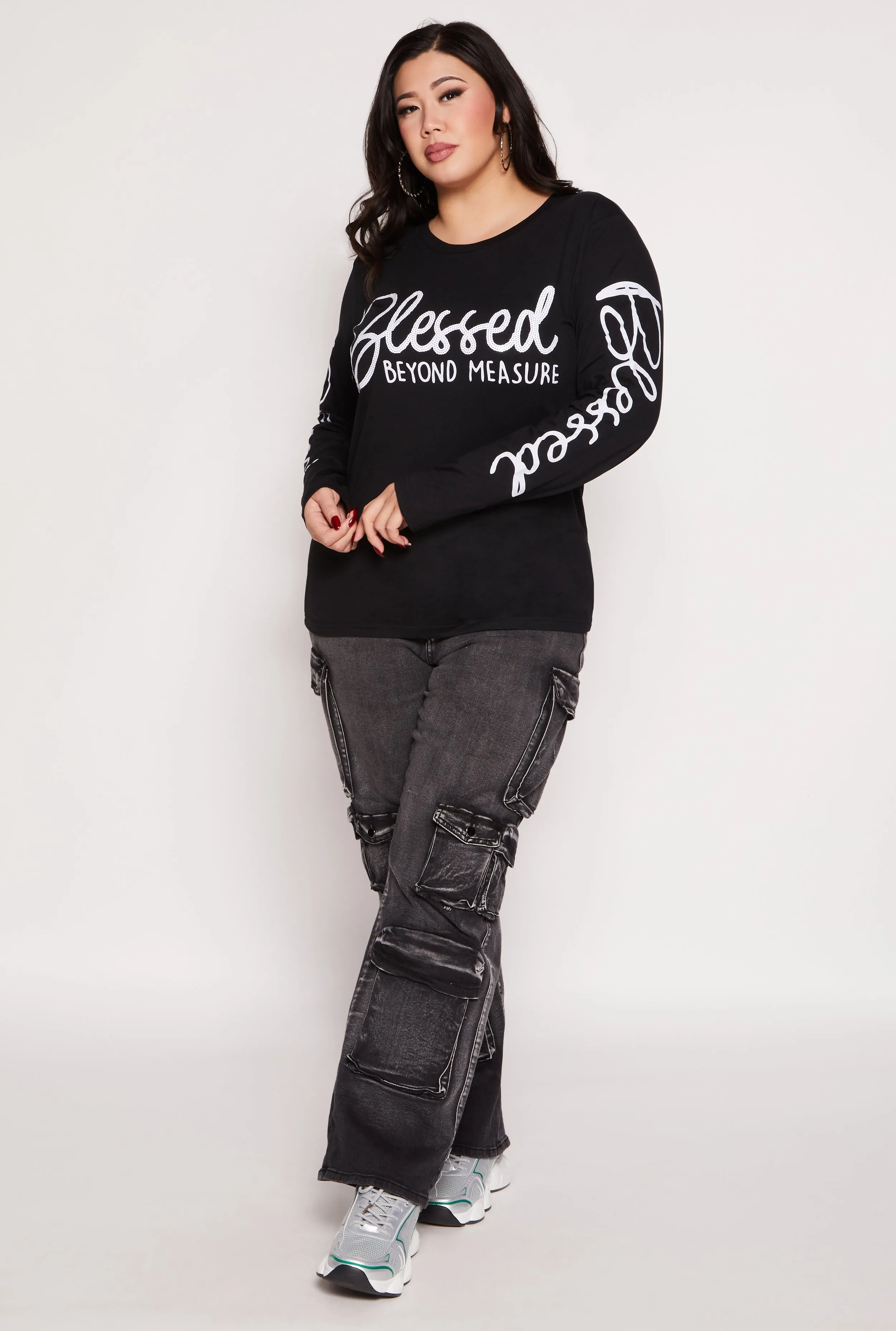 Plus Size Blessed Beyond Measure Graphic Tee sold by Rainbow product image thumbnail 2