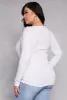 Plus Size Button Detail Cut Out Top sold by Rainbow