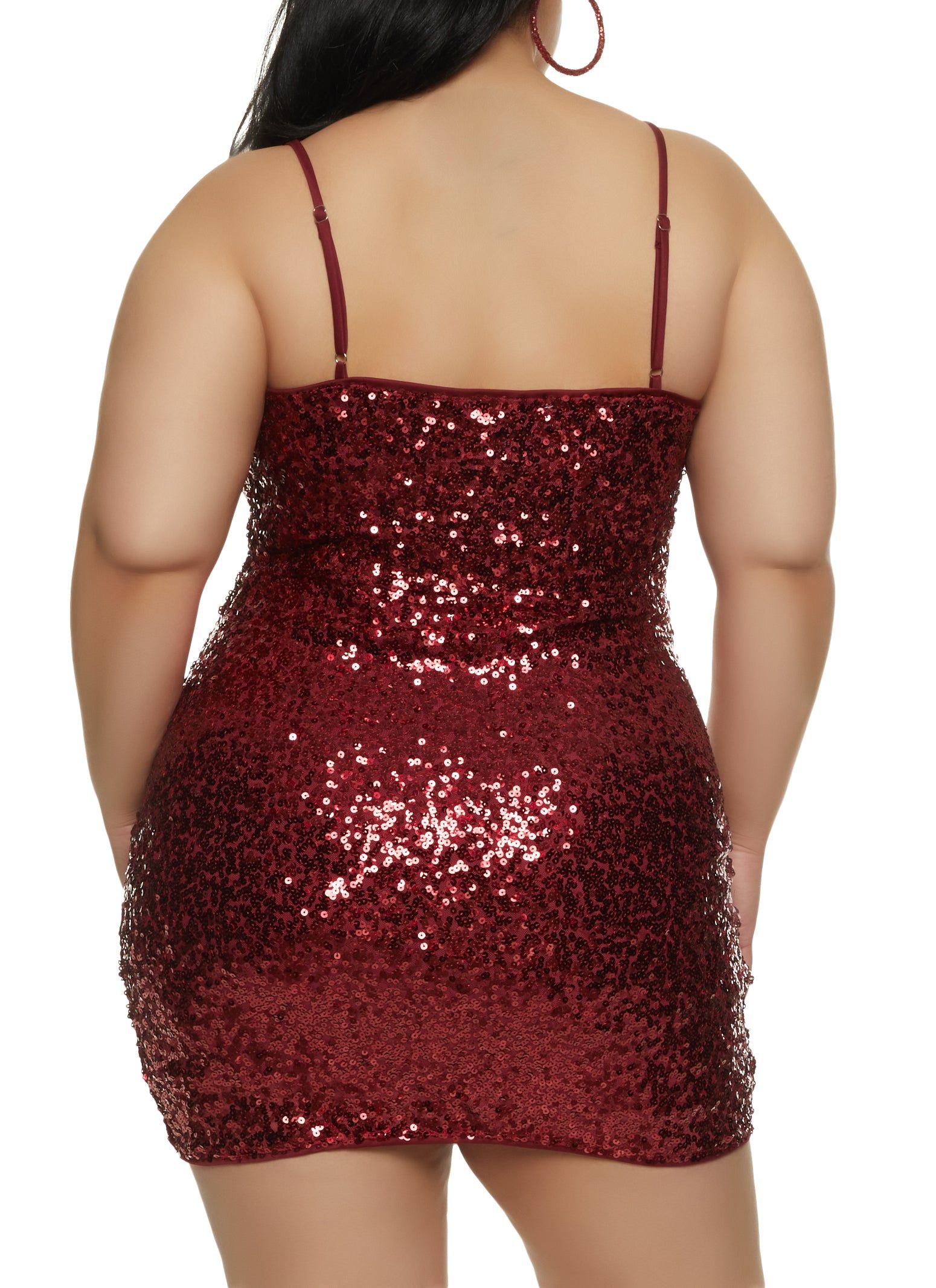 Plus Size Sequin Mini Dress sold by Rainbow product image thumbnail 3