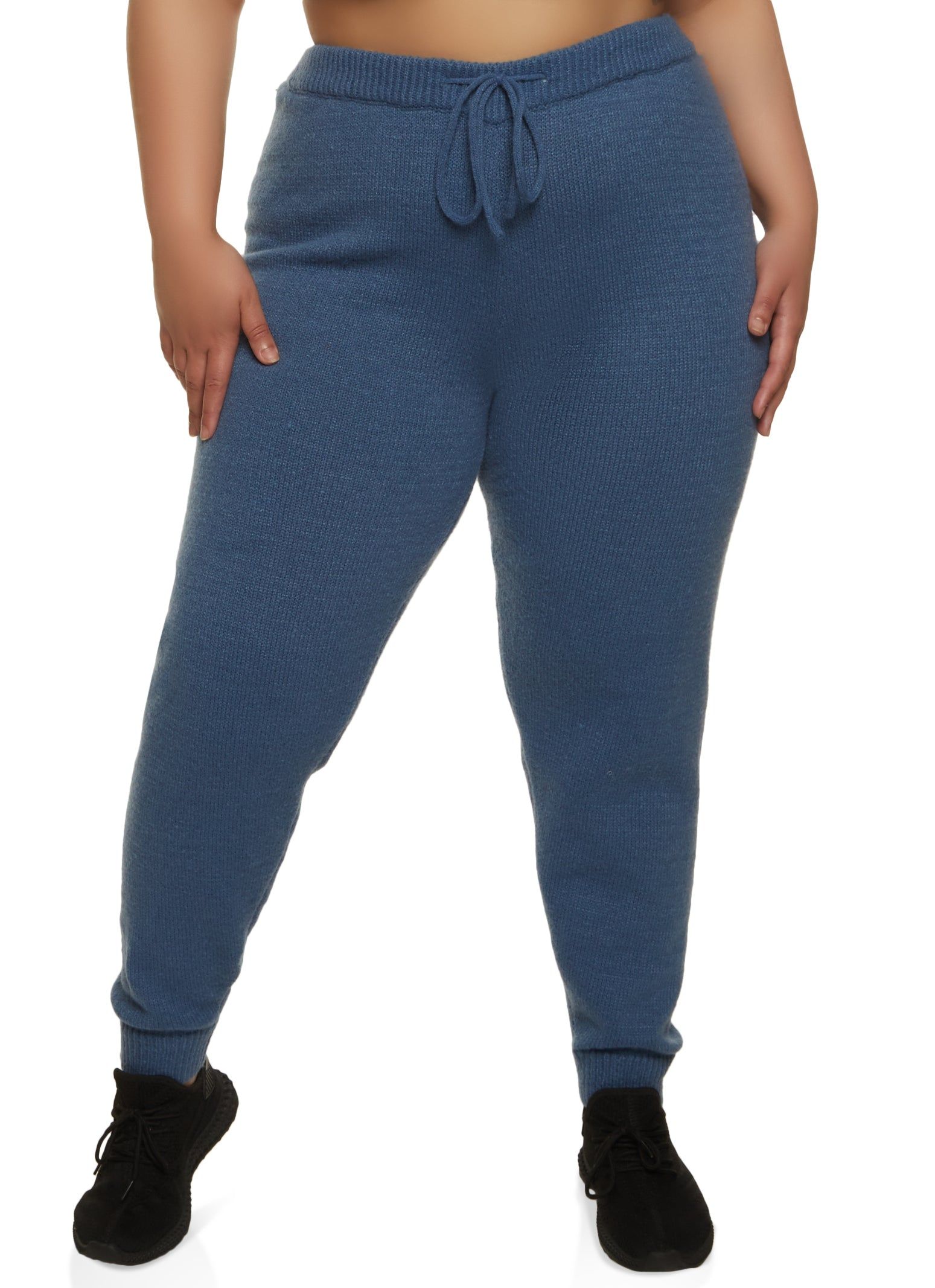 Plus Size Knit Drawstring Joggers sold by Rainbow