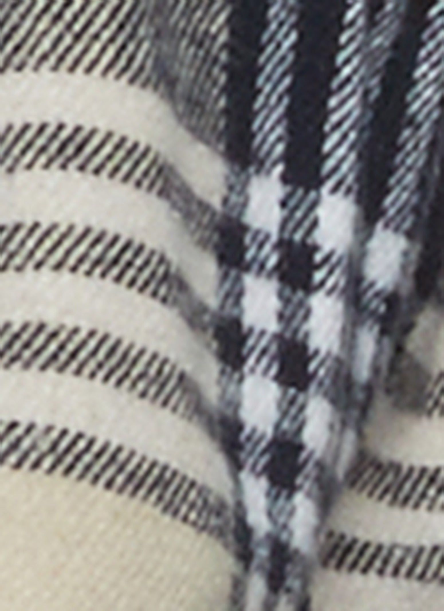 Plaid Brushed Knit Cropped Shacket sold by Rainbow product image thumbnail 4