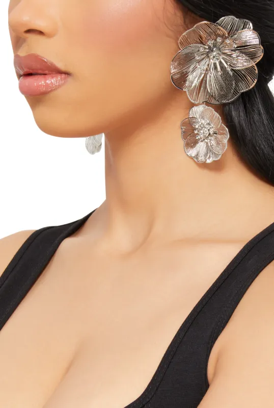 Floral Drop Earrings sold by Rainbow