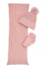 Rhinestone Faux Pearl Detail Scarf with Beanie and Gloves sold by Rainbow