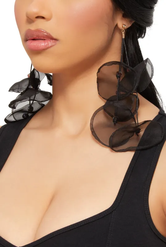 Tiered Flower Petal Earrings sold by Rainbow