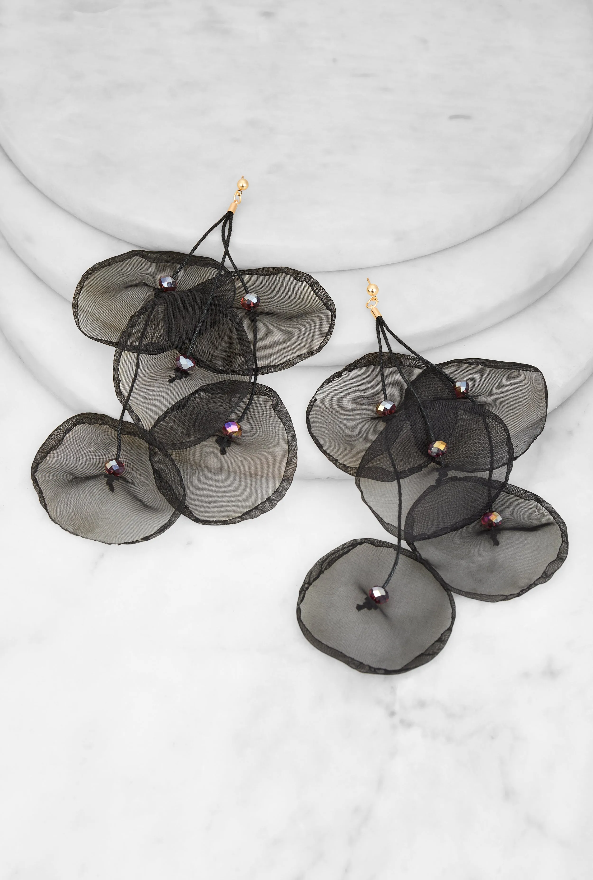 Tiered Flower Petal Earrings sold by Rainbow product image thumbnail 2