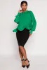 Chiffon Tie Keyhole Long Sleeve Blouse sold by Rainbow