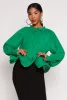 Chiffon Tie Keyhole Long Sleeve Blouse sold by Rainbow
