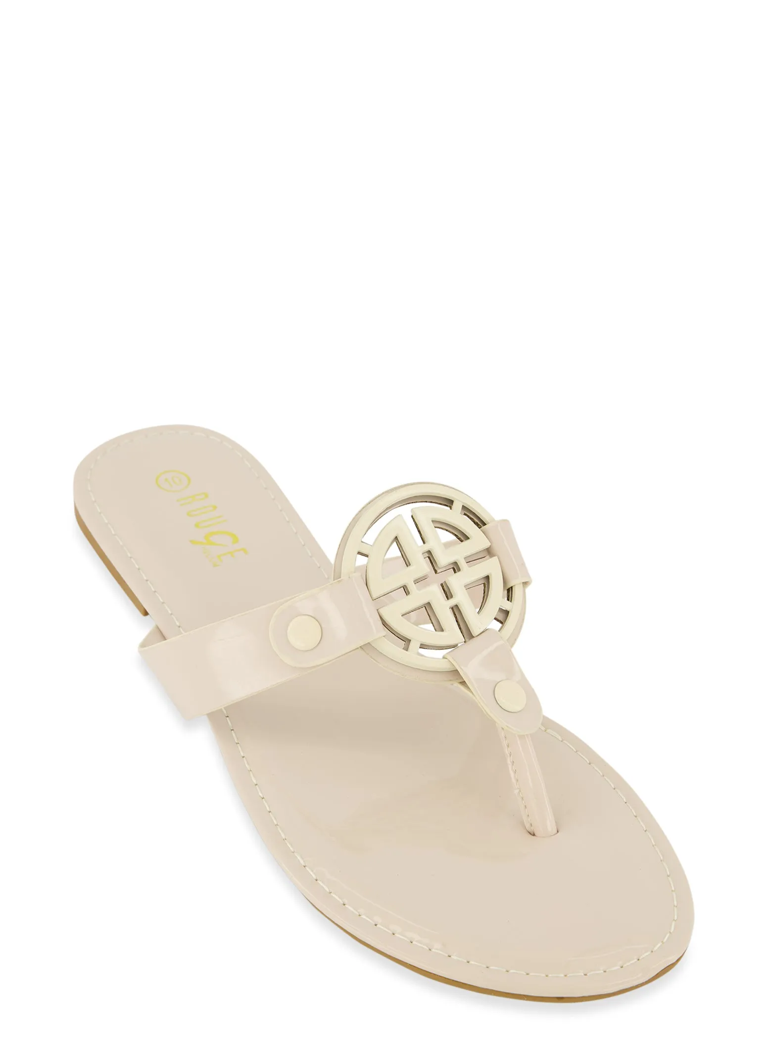 Geo Pendant Thong Sandals sold by Rainbow