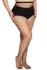 Plus Size Patterned Fishnet Tights sold by Rainbow