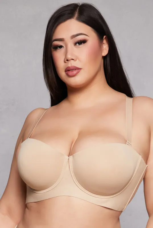 Plus Size Basic Balconette Bra | Converts to Strapless sold by Rainbow