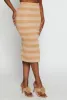 Striped High Waisted Pencil Skirt sold by Rainbow
