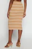 Striped High Waisted Pencil Skirt sold by Rainbow