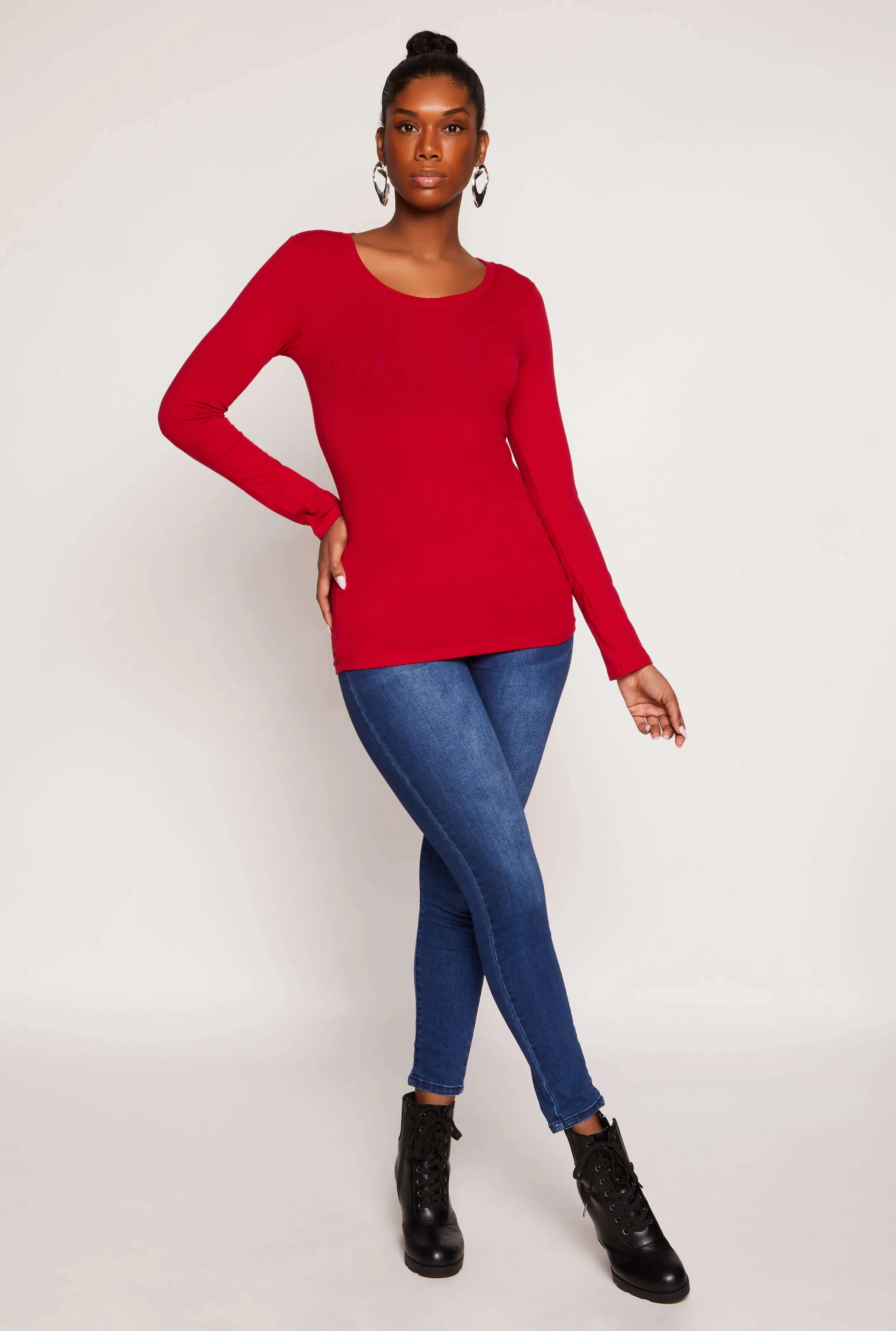 Long Sleeve Crew Neck Top sold by Rainbow product image thumbnail 2