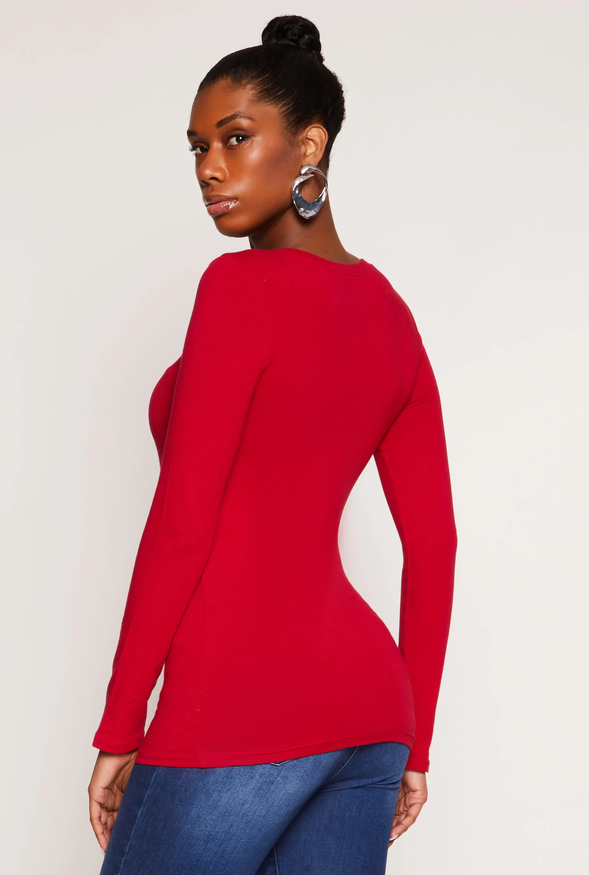 Long Sleeve Crew Neck Top sold by Rainbow product image thumbnail 3