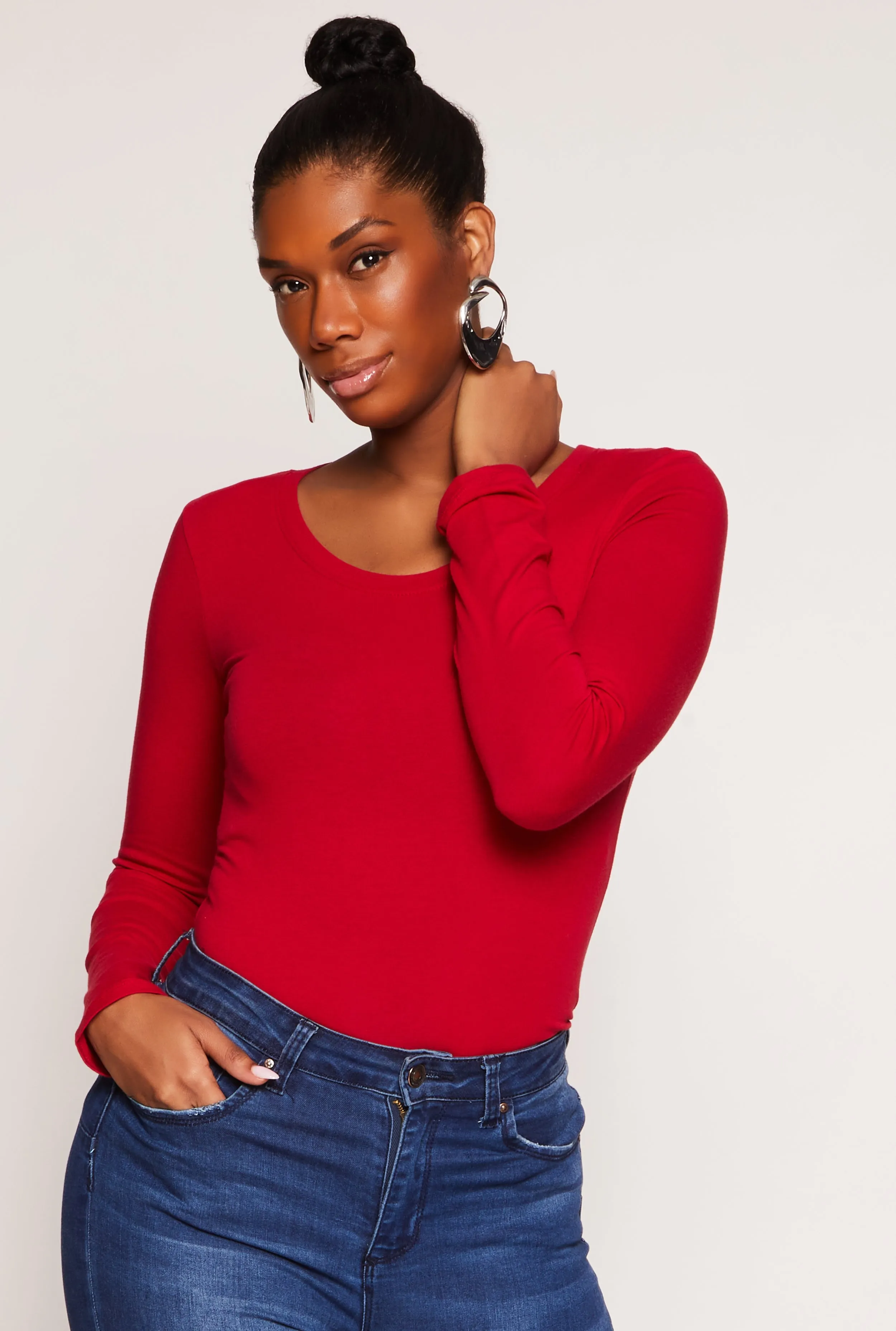 Long Sleeve Crew Neck Top sold by Rainbow
