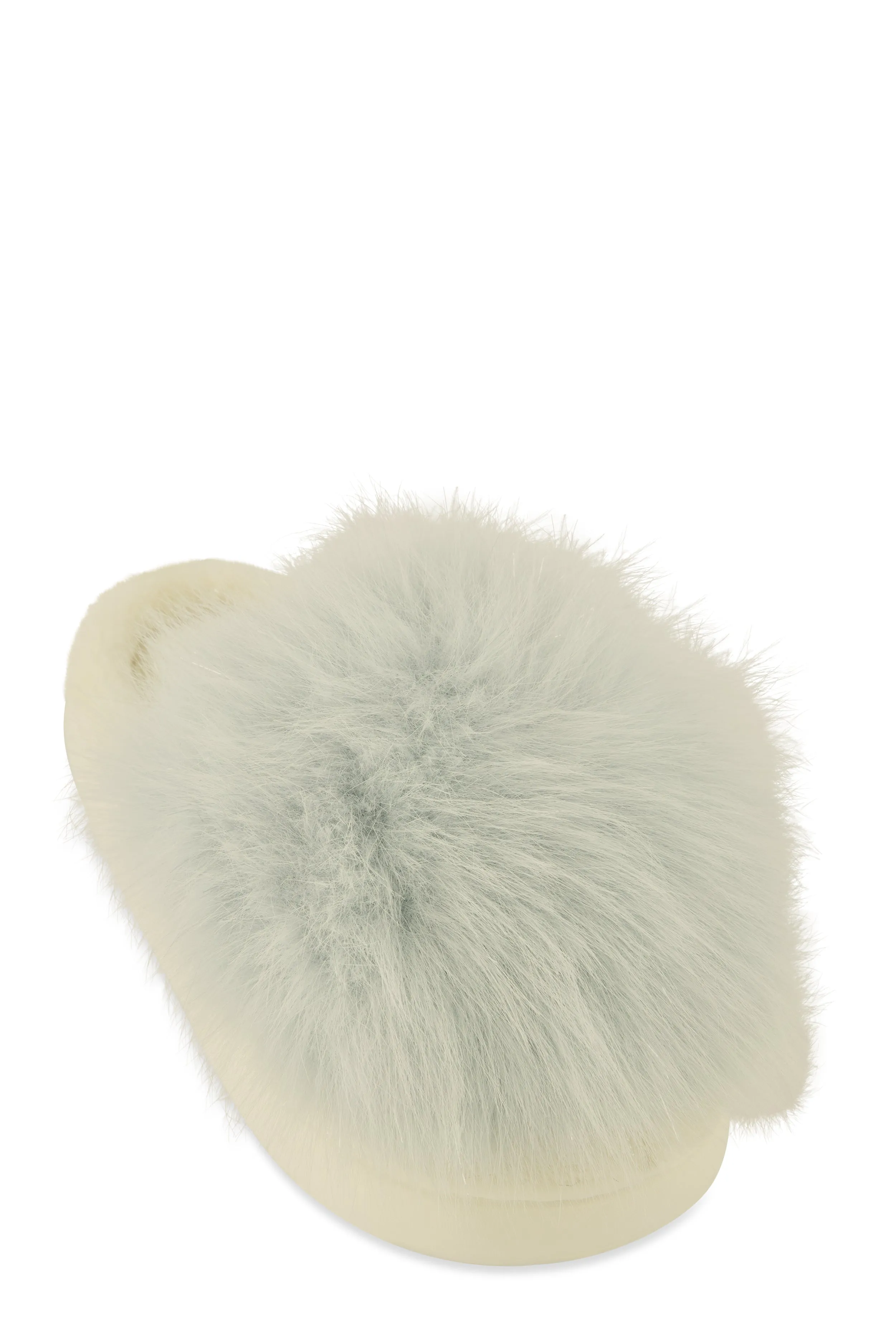 Round Toe Faux Fur Slippers sold by Rainbow
