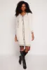 Contrast Trim Button Detail Sweater Dress sold by Rainbow