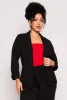 Plus Size Open Front Tabbed Sleeve Blazer sold by Rainbow