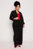 Plus Size Open Front Tabbed Sleeve Blazer sold by Rainbow