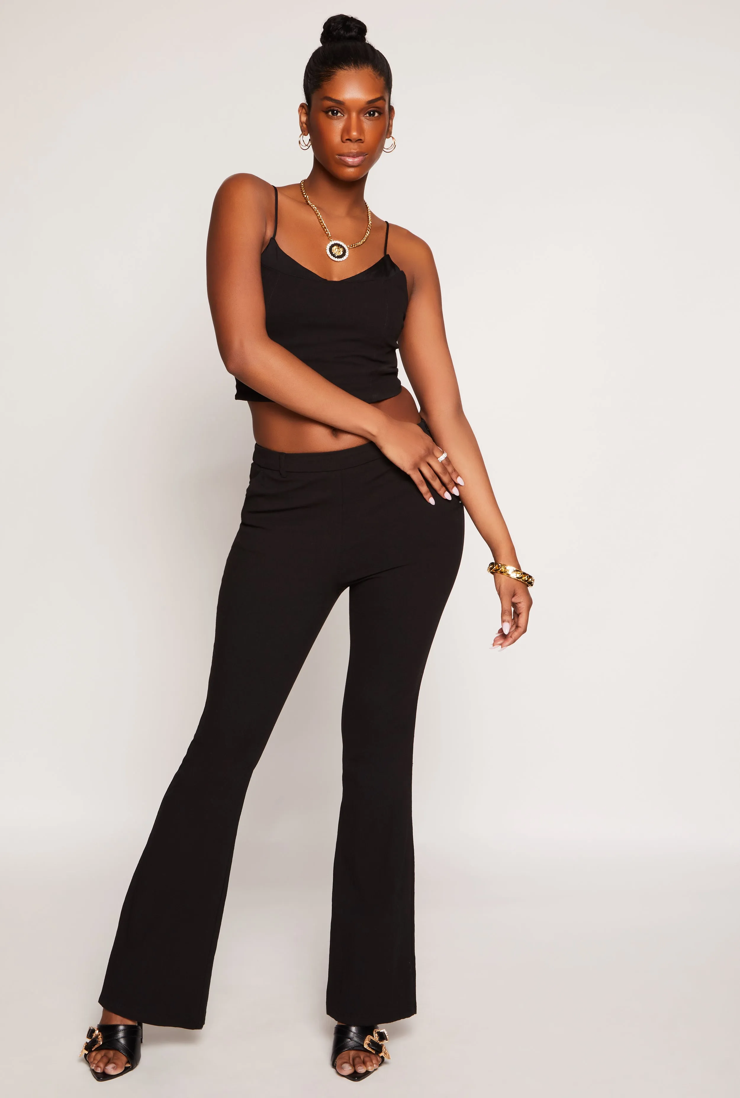 Scoop Neck Sleeveless Crop Top sold by Rainbow product image thumbnail 2