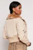 Faux Fur Trim Bomber Jacket sold by Rainbow