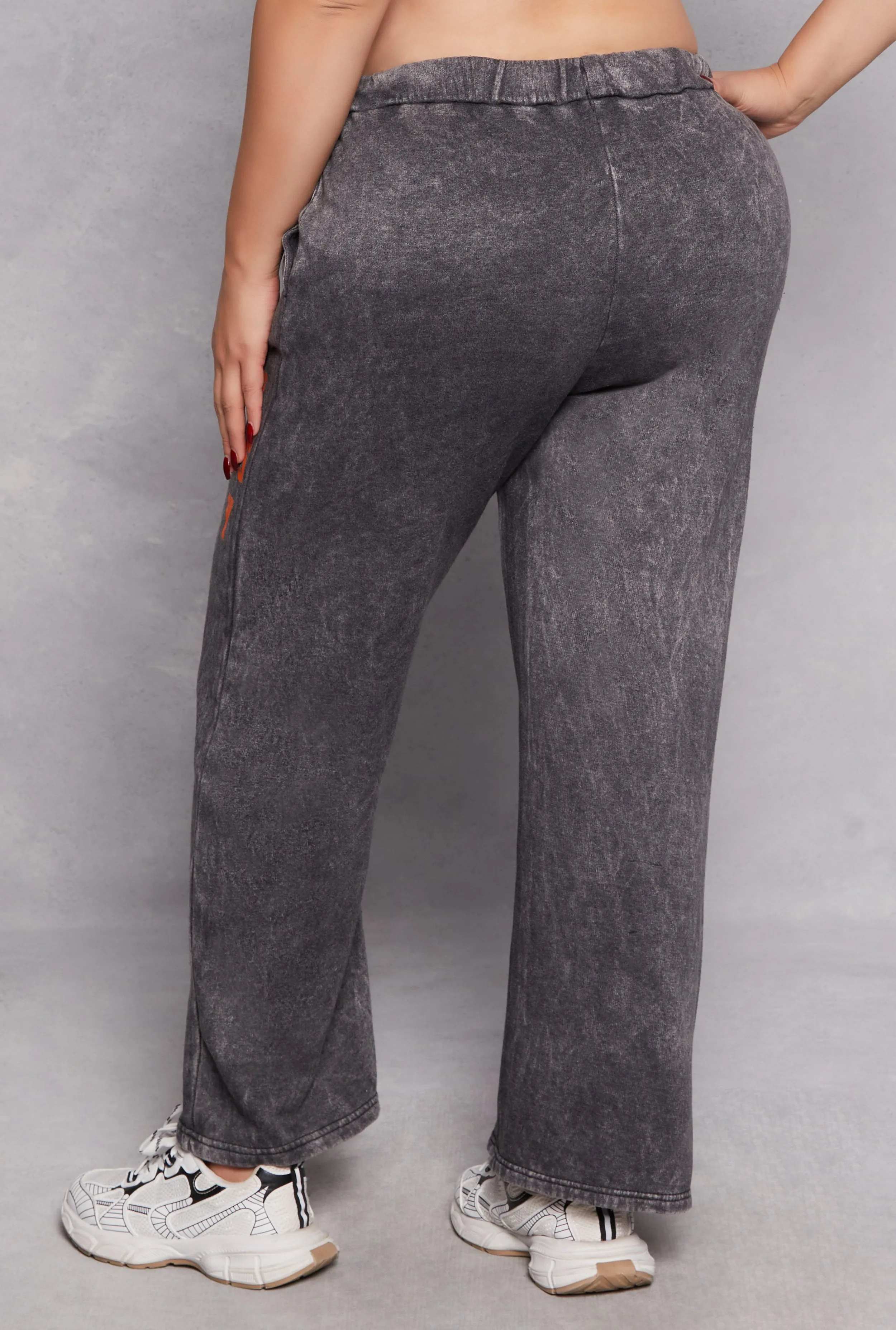 Plus Size Acid Wash Good Vibes Only Sweatpants sold by Rainbow product image thumbnail 3