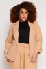 Plus Size Open Front Tabbed Sleeve Blazer sold by Rainbow
