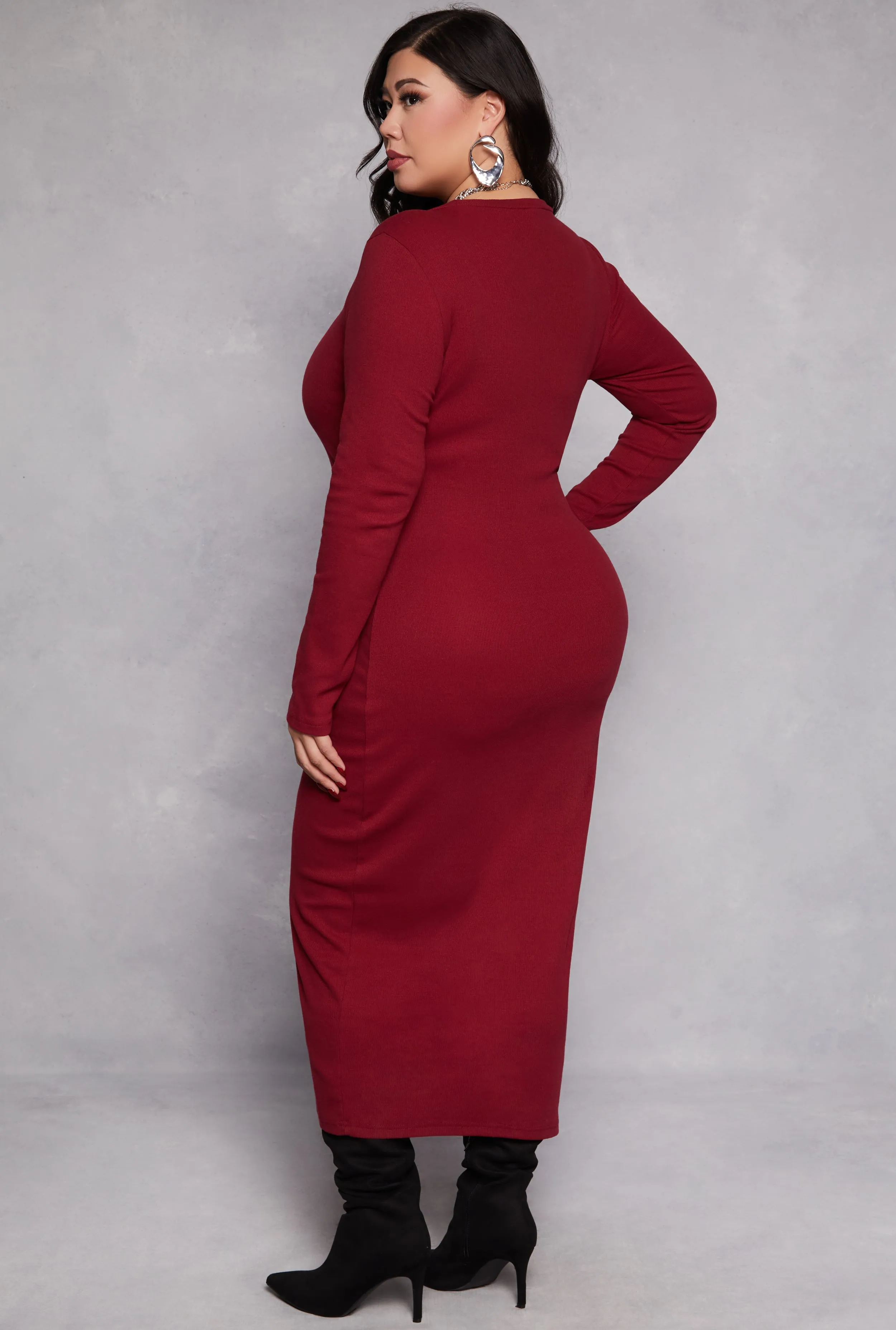 Plus Size Daisy Long Sleeve Maxi Dress sold by Rainbow product image thumbnail 3