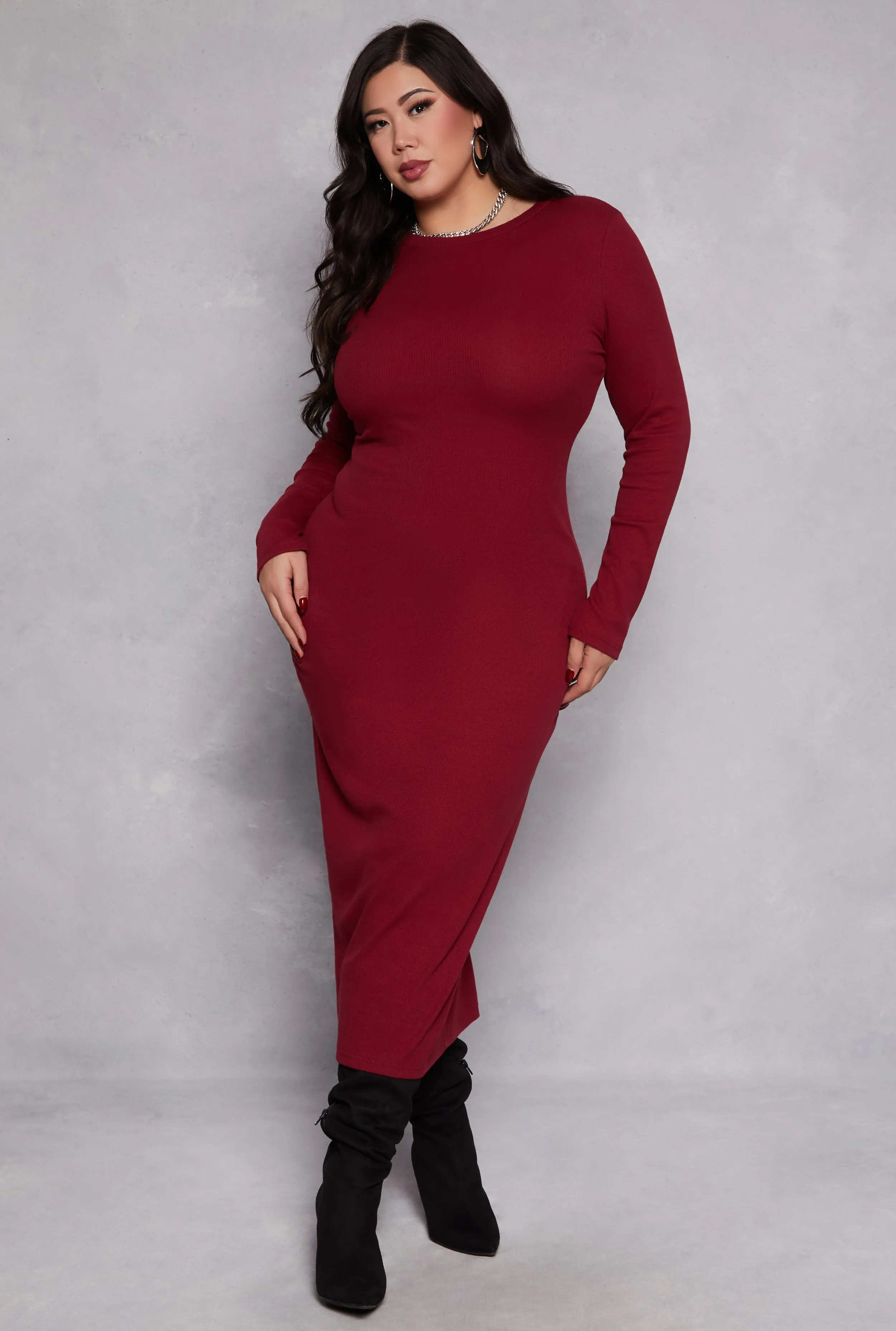 Plus Size Daisy Long Sleeve Maxi Dress sold by Rainbow product image thumbnail 2